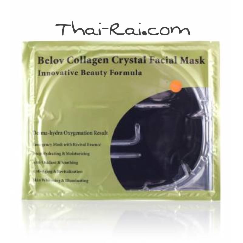 Belov collagen crystal facial mask с углем