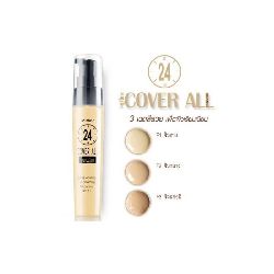 mistine 24 cover all foundation long-wear fullcoverage oil control spf 15