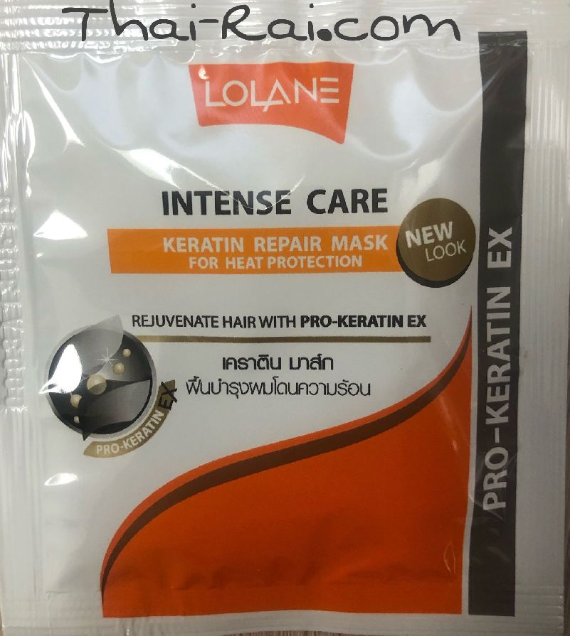 lolane intense care keratin repair mask for heat protection