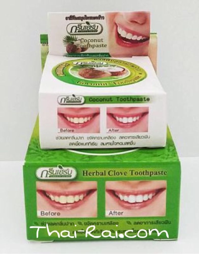 green herb herbal toothpaste 2 in 1